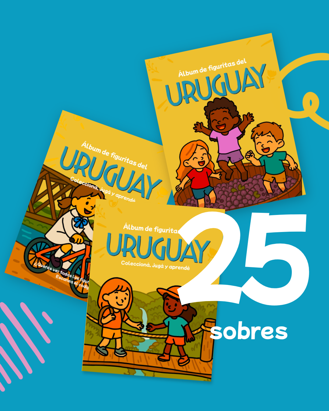 Pack 25 sobres de figuritas